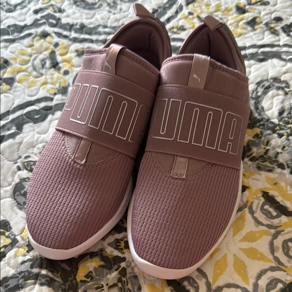 PUMA Mauve Slip-On Sneakers
